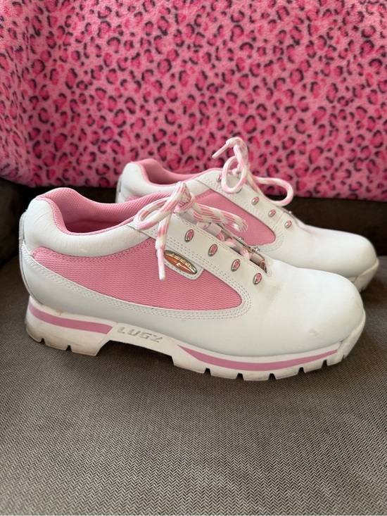 Lugz Shoes - Early 2000’s Lugz White and Pink Casual Low-Top Sneakers